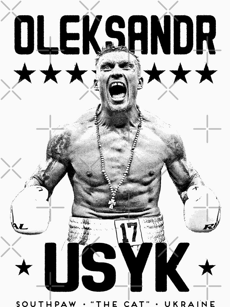 Oleksandr "The Cat" Usyk vintage boxing poster by gerardgraphics