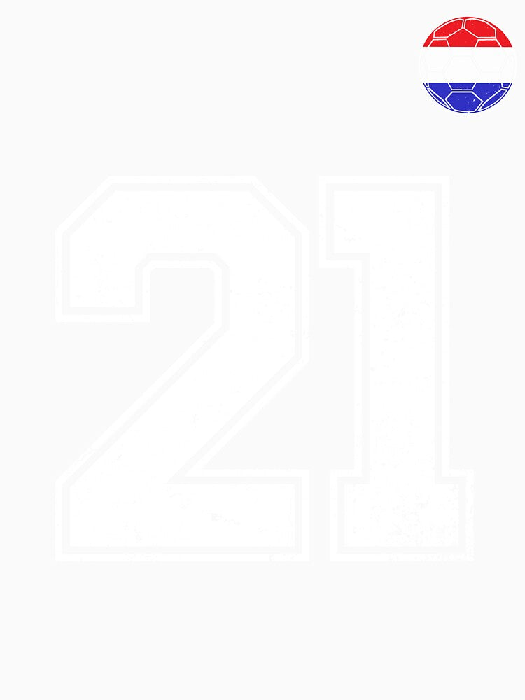 Netherlands Soccer Number 21 Vintage Sports Fan by LiviuGligoros