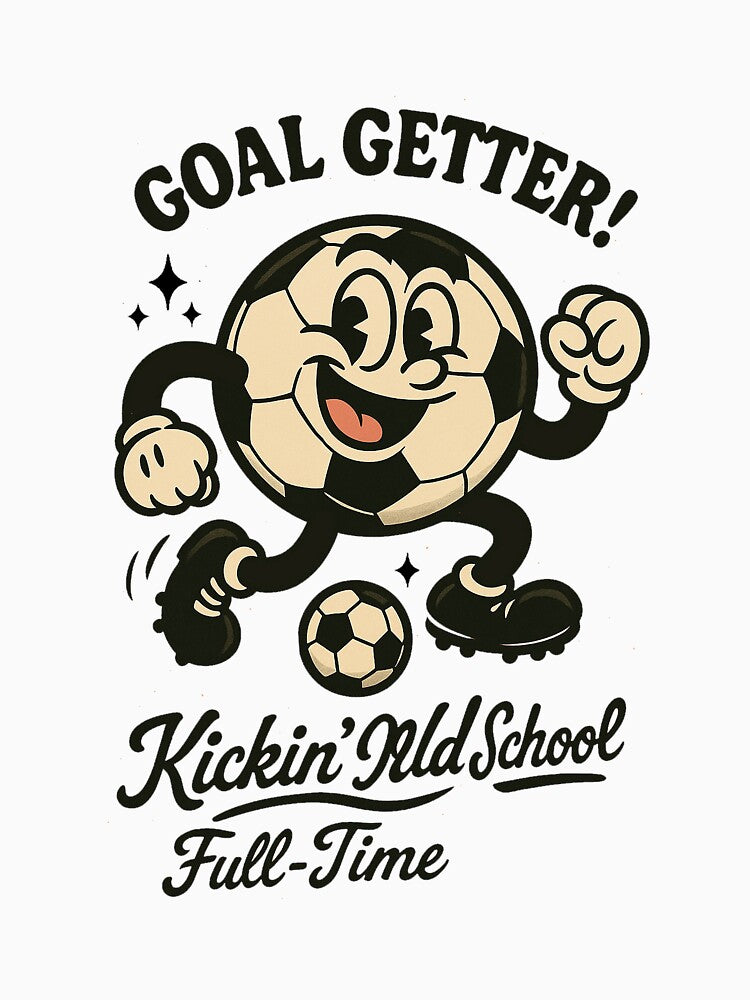 Striker Sam – Vintage Cartoon Soccer Ball by HoopeStylee