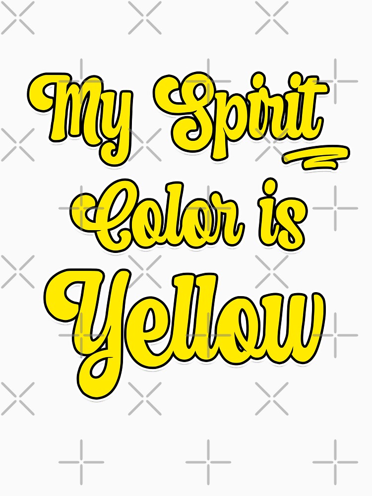 My Spirit Color is Yellow - Cool plain color spirit colours designed by ozcushions by ozcushions