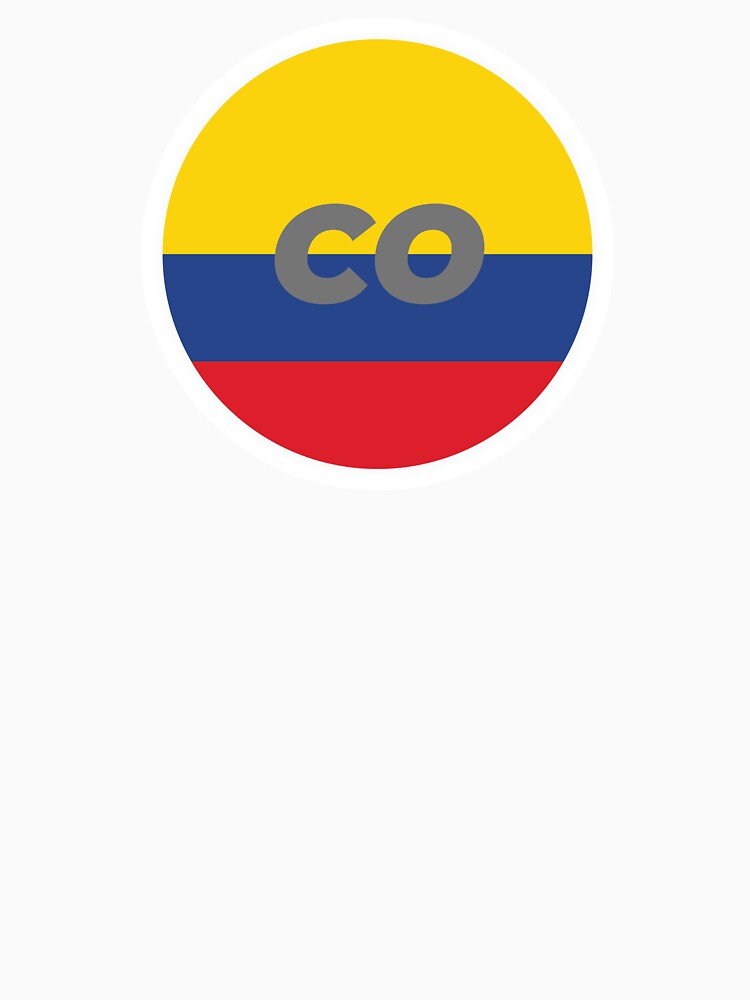 Colombia | Round Flag With Country Code by CarlosAlberto
