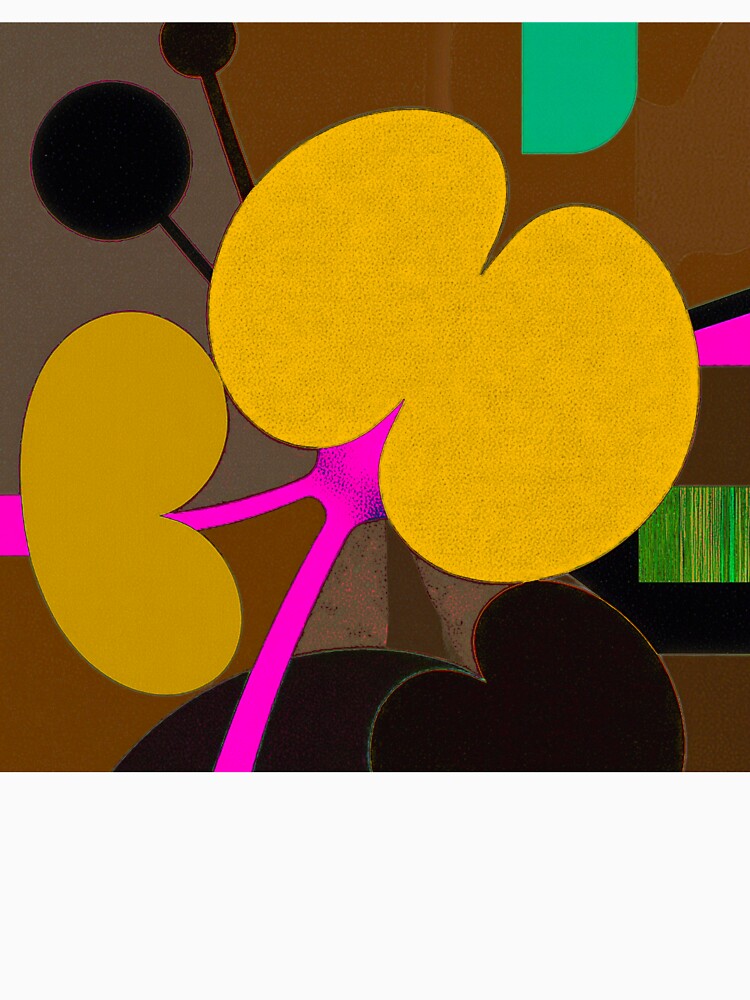 Modern Botanical Abstract / Mid-Century Floral by joycrysstudio