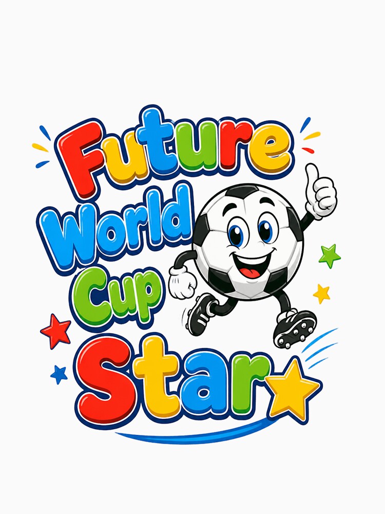 Future World Cup Star Cute Soccer Kids Design by ArthUpscale