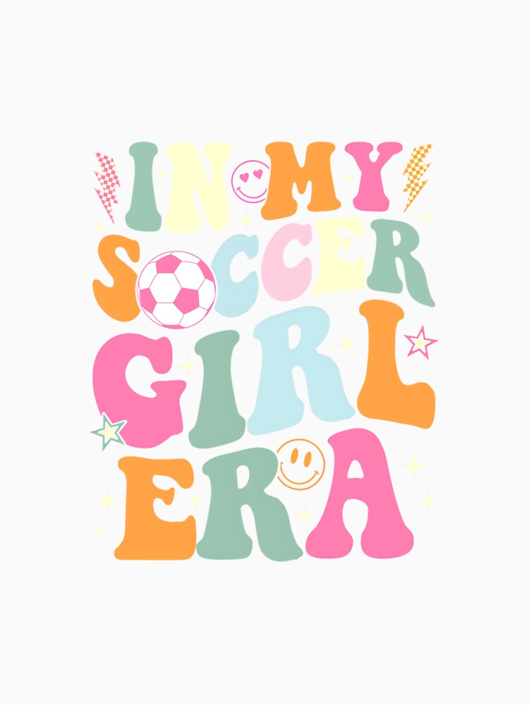 In My Soccer Girl Era Retro Groovy Soccer Girl by HazelWCagle