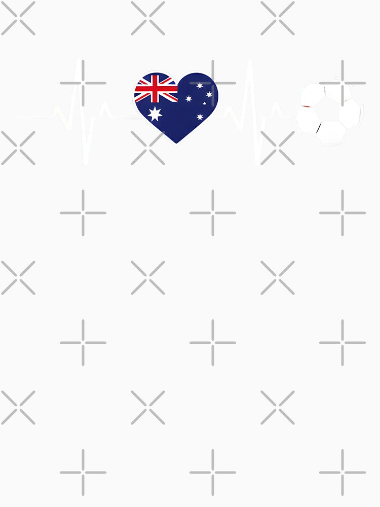 Australia Soccer Heartbeat | Socceroos Fan by dudelinart