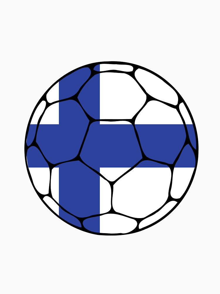 Finland Flag Soccer Ball by ehgraphics15