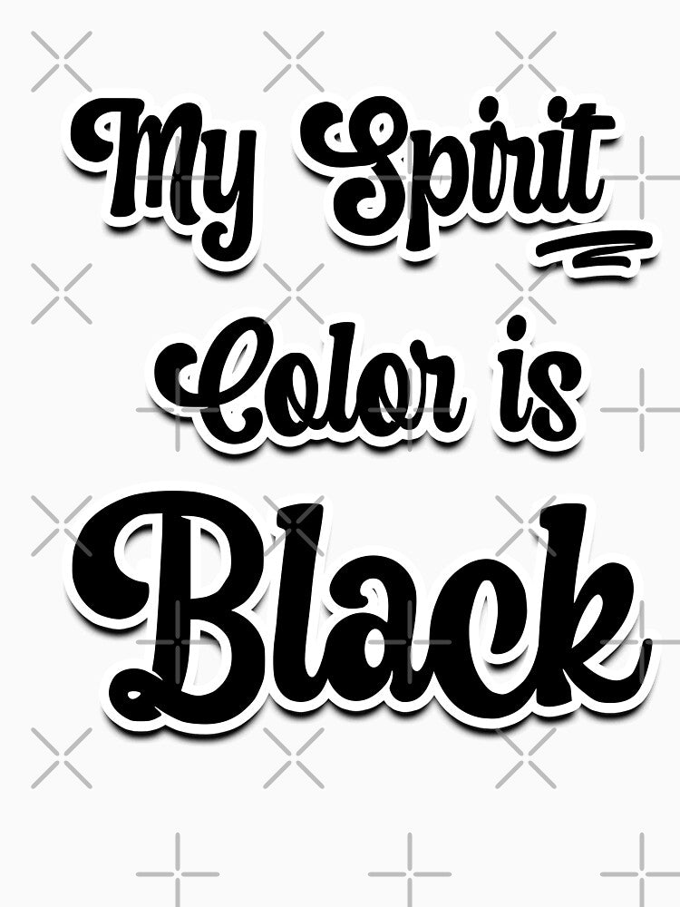 My Spirit Color is Black - Cool plain color spirit colours designed by ozcushions by ozcushions