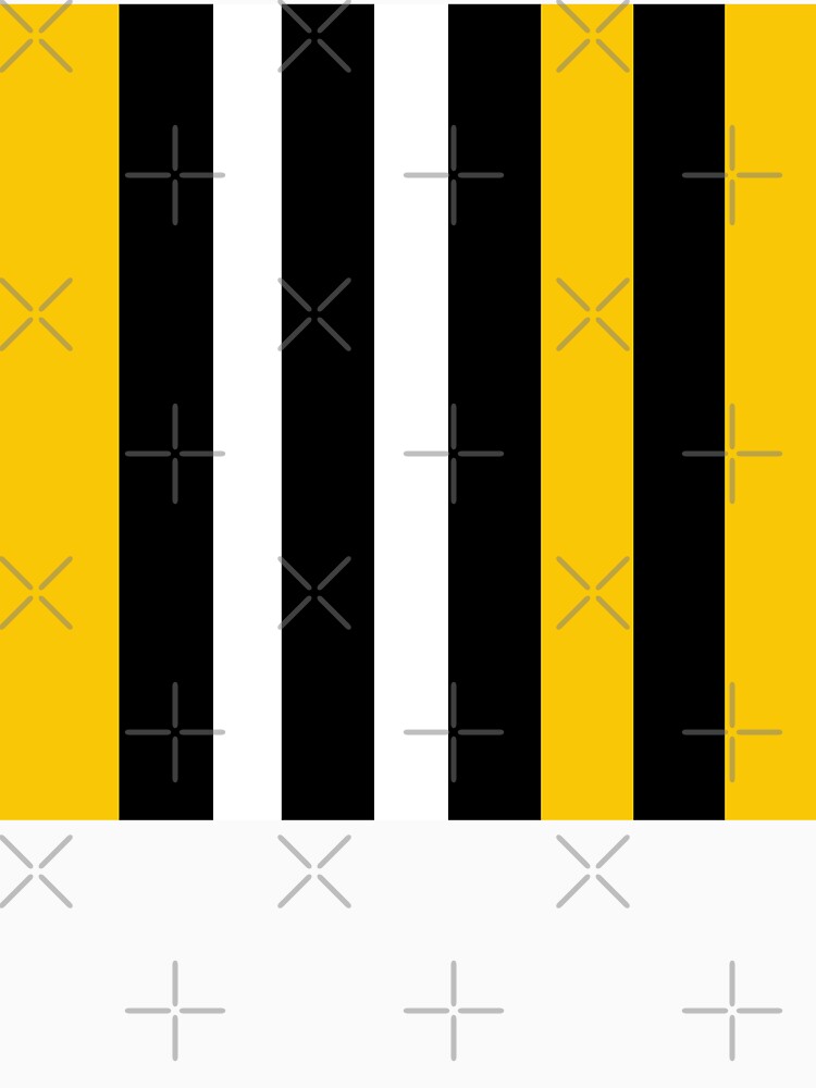 Vertical Line Pattern Yellow Black and White Colors by Cultradesign