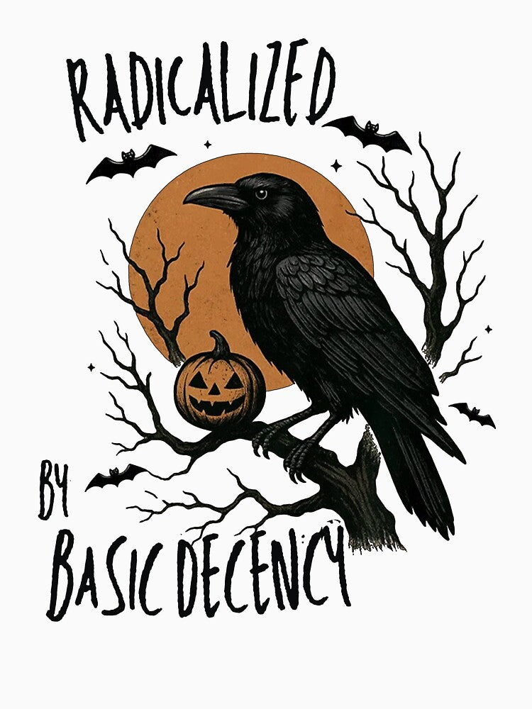 Radicalized by Basic Decency Raven Protest Teacher by bethanyrodgers6