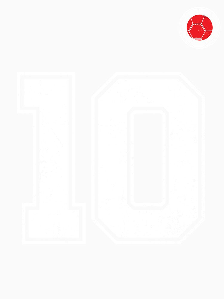 Japan Soccer Number 10 Vintage Sports Fan by LiviuGligoros
