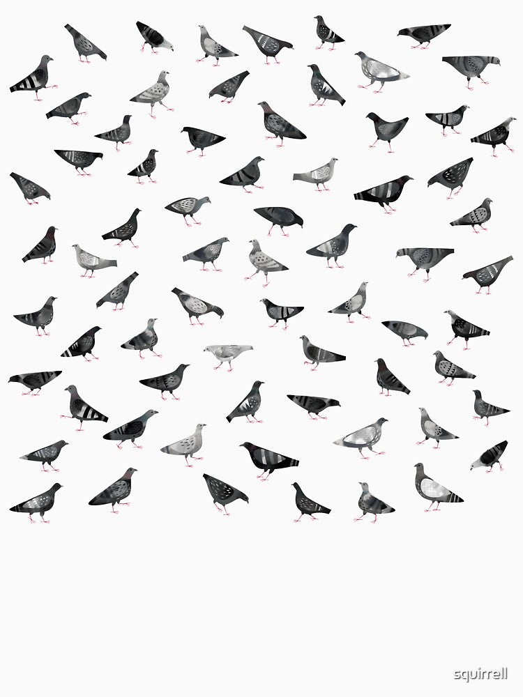 Pigeons Doing Pigeon Things by squirrell