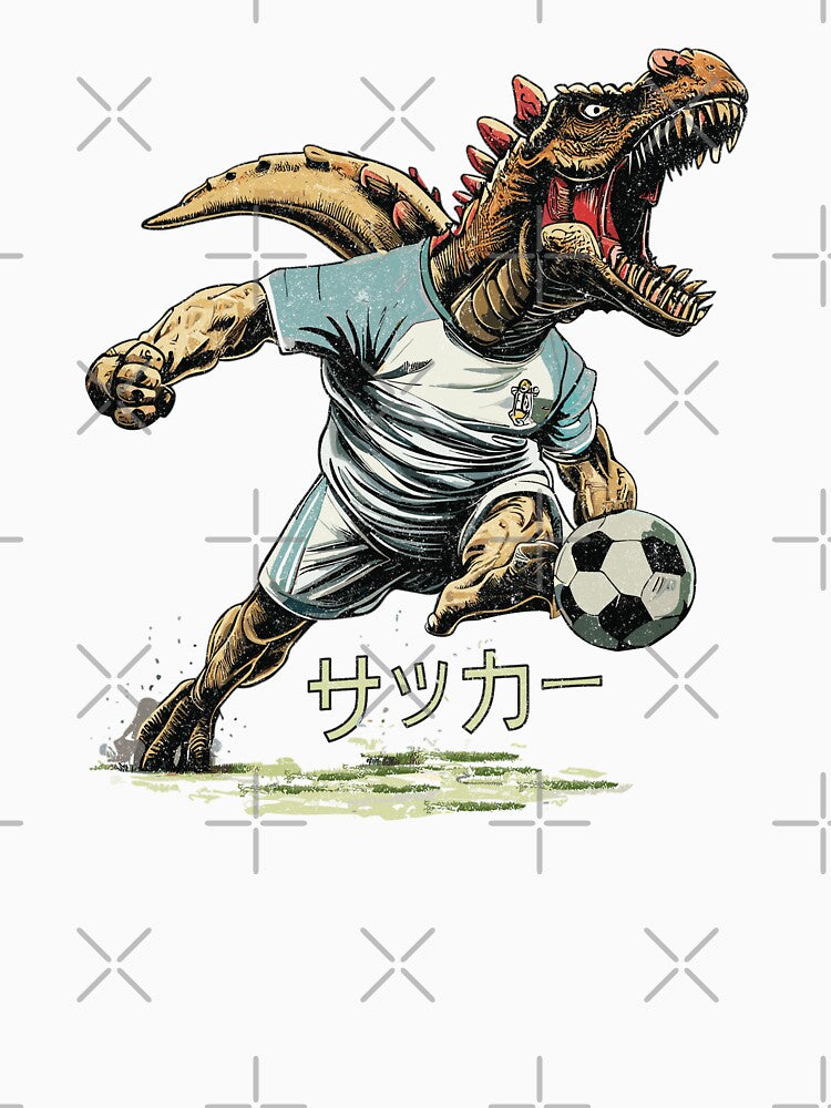 Soccer Saurus - Soccer Dinosaur by Numero14