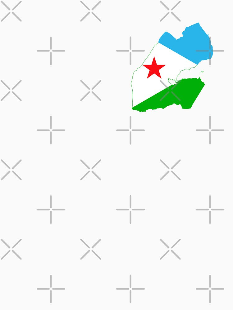 Flag Map of Djibouti by DreamBrushy