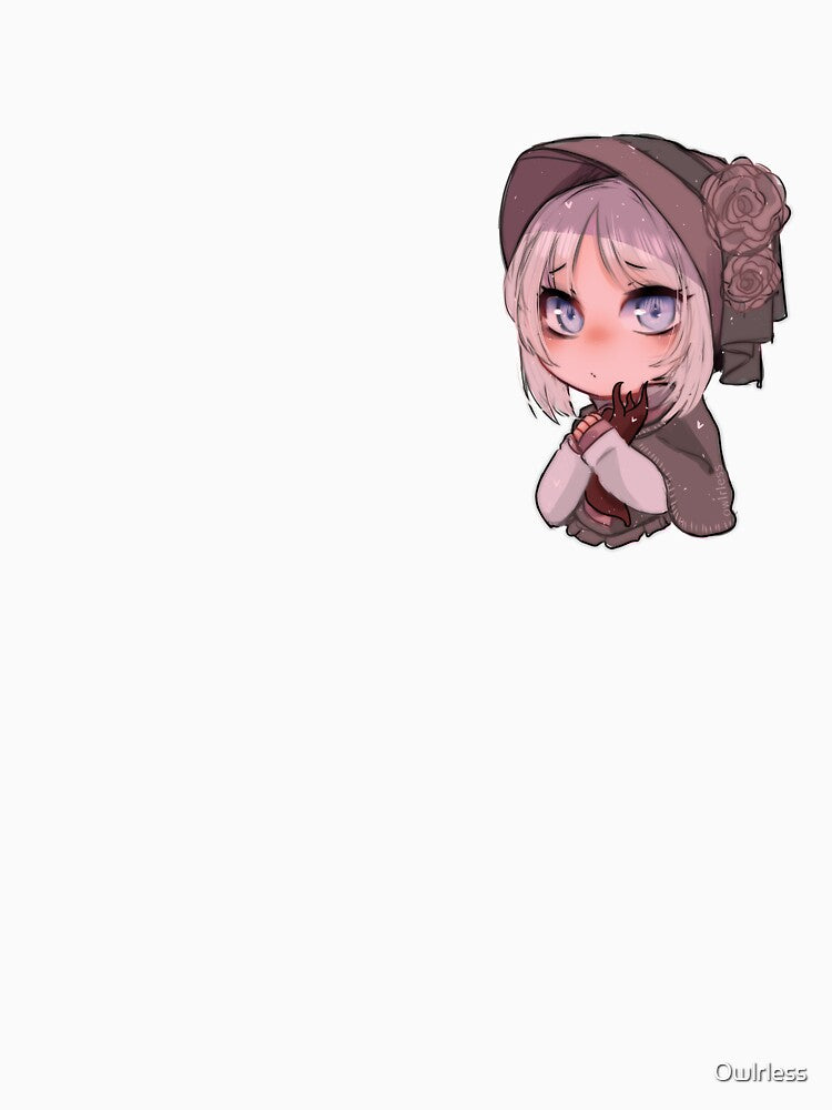 Plain Doll chibi from Bloodborn sticker by Owlrless