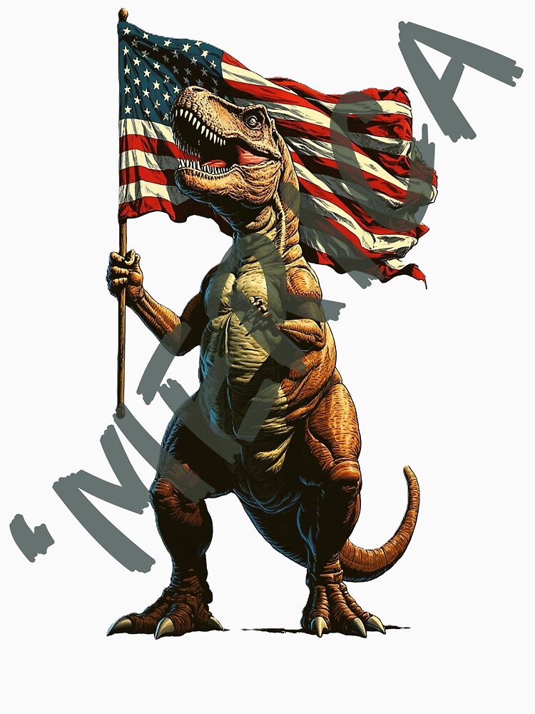 USA MERICA Dinosaur by Inklivion