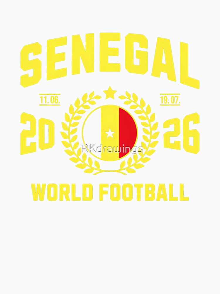 Senegal Football Supporter 2026 Badge Design T-Shirt_84075951 by RKdrawings