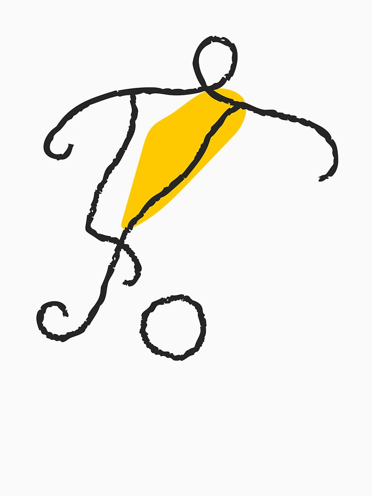 Minimalist Football Player World Cup Print by missbobbit