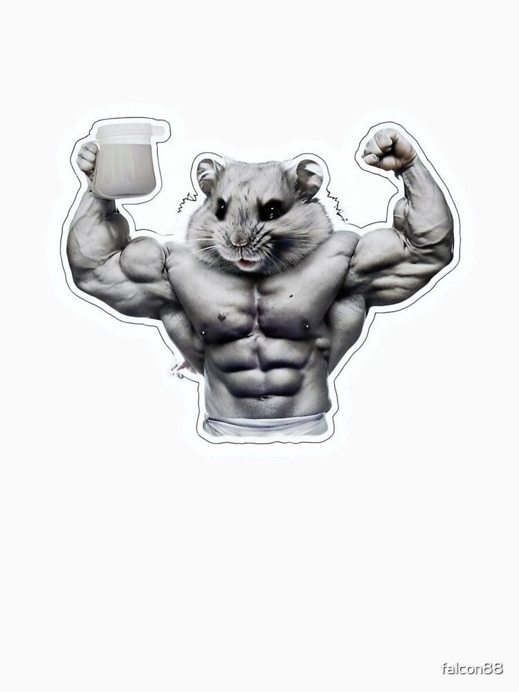 Overly Muscular Hamster Flexing Like a Pro Wrestler Reloaded-Viral Drop 2025 by Imaginarium of Chaos falcon88