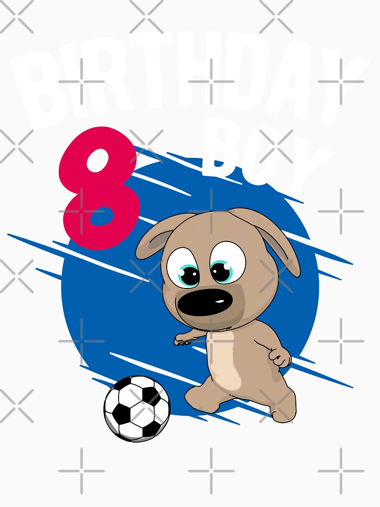 Birthday Boy 8 Years - Pup Soccer by onicon