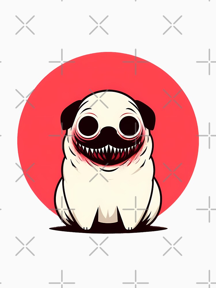 Grinning Puglet by ghastlygraphix