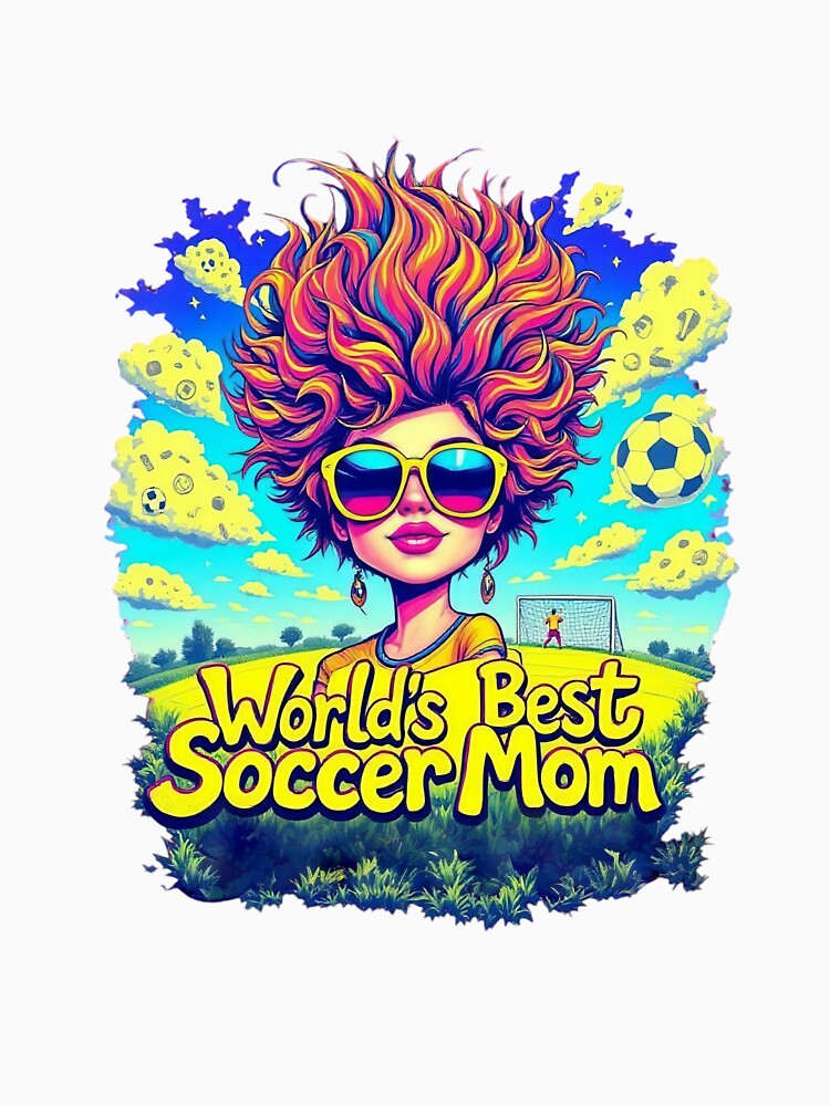 Cool World's Best Soccer Mom Graphic - Vibrant Fan Design by TheGaliyaStudio