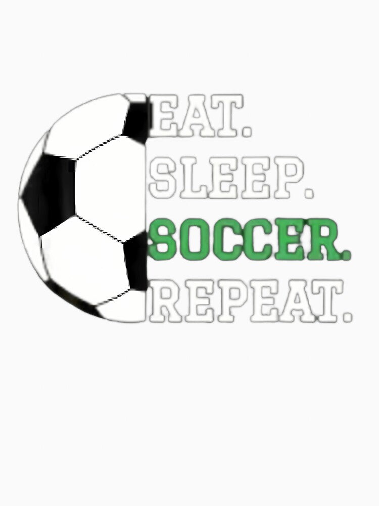 Eat Sleep Soccer Repeat Soccer Player Coach Boys Men by cordfried3h