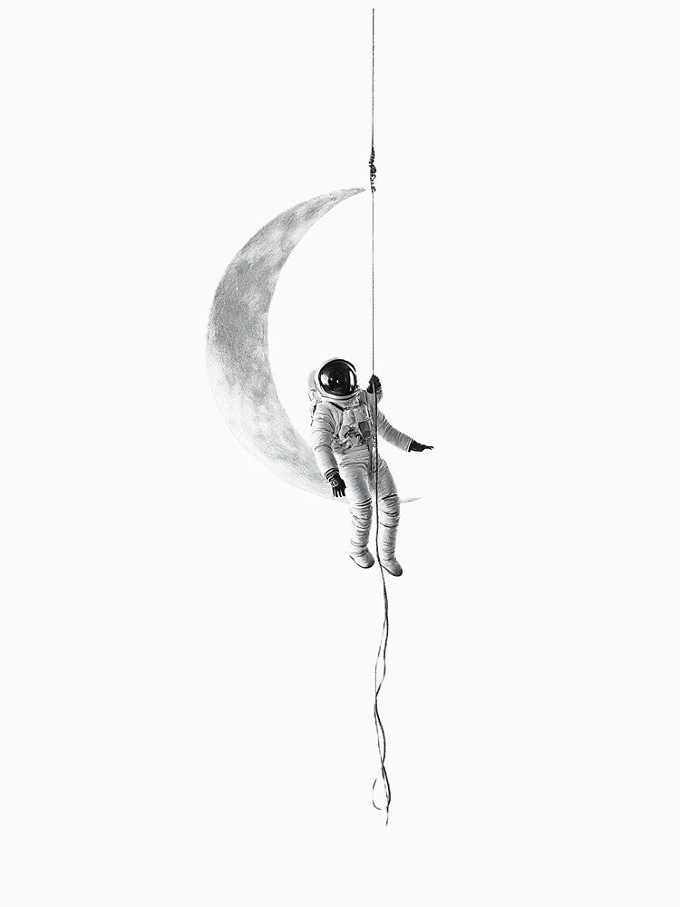 Descent to the moon by Inklivion