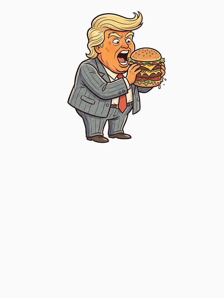 Politician Eating Oversized Hamburger Parody by Thanabordee