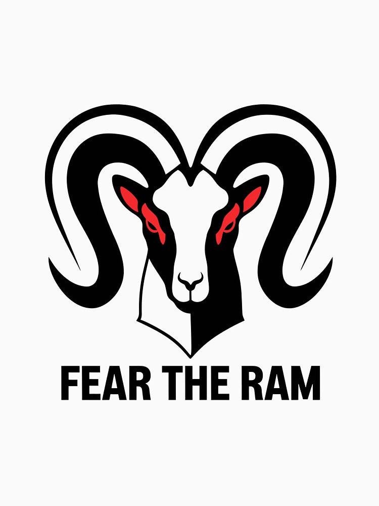 Fierce Ram Graphic T-Shirt, Fear The Ram Design, Bold Animal Illustration Tee, Unique Statement Shirt, Artistic Graphic Tee, Casual Wear by liberarthq
