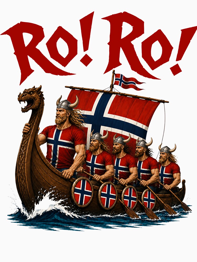Ro Ro Norway Viking Ship Soccer Norwegian Fan by elongatedjazz