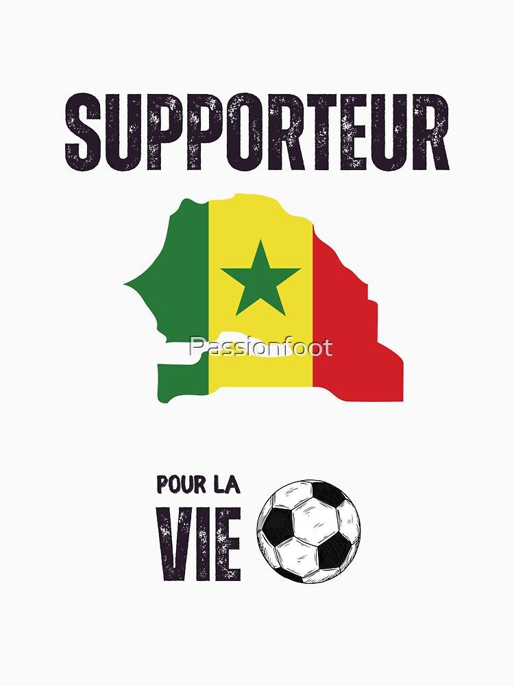 Senegal football team, fan of the Lions of Senegal-passion foot by Passionfoot