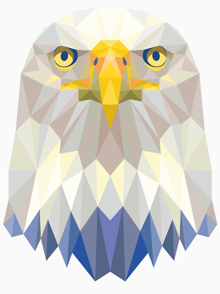 Eagle Head Polygon Design by Fairyjam