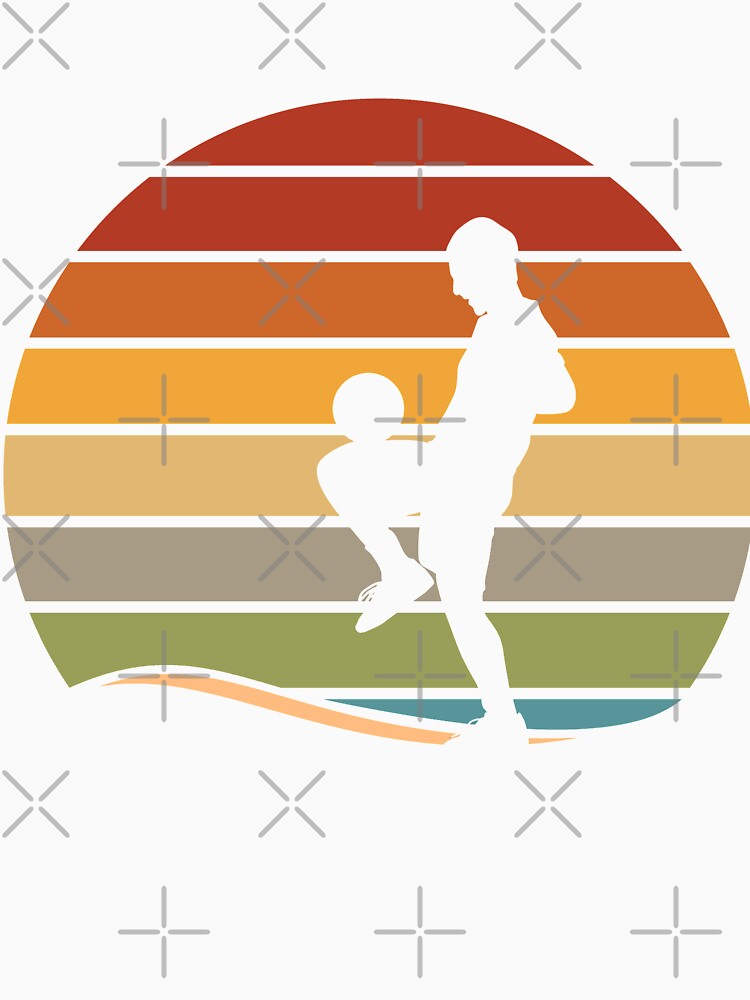 Retro Vintage Soccer Player Sunset Graphic by tempotats