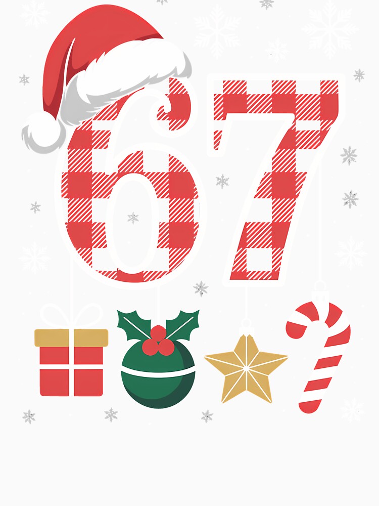 67 Shirt Funny Meme Six Seven Xmas Christmas Decoration by grumpzara