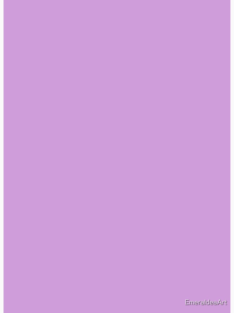 Pure Wisteria Purple – Minimalist Solid Color by EmeraldeaArt