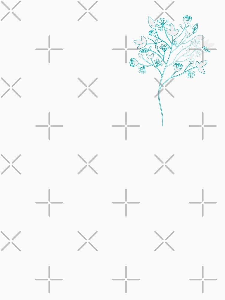Sketched Tree - Teal by abusygirl
