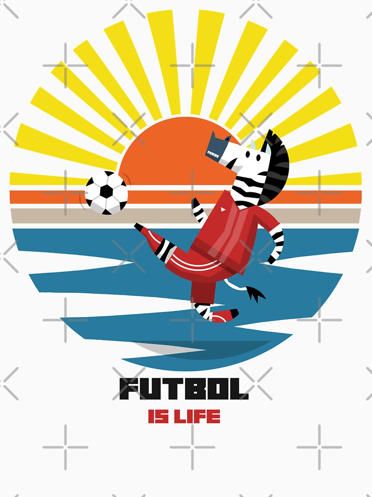 Futbol Is Life Zebra Soccer Star by TheWildFlix