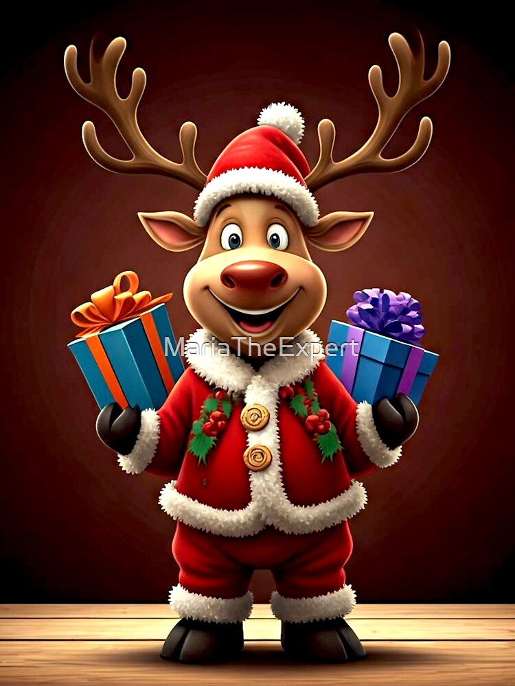 Happy Christmas Reindeer by MariaTheExpert