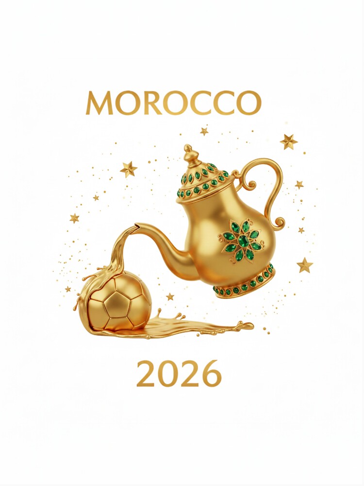 Copy of Copy of Copy of Morocco 2026 World Cup - Traditional Zellige Football Design by Moccroad