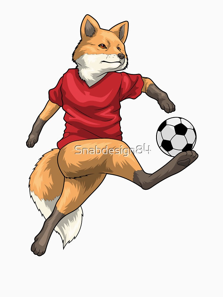 Fox Soccer player Soccer Sports by Snabdesign84