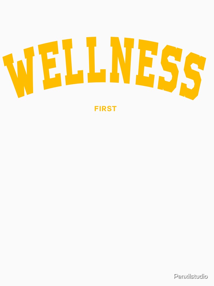 Wellness text yellow by Penxilstudio