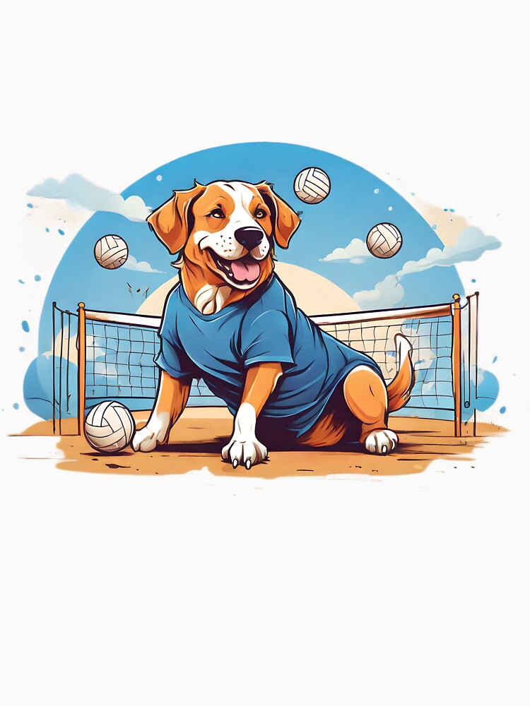 dog playing volleyball by Karaz's Animal Kingdom