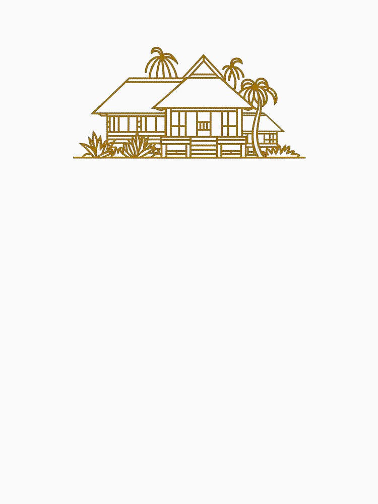 Traditional Indonesian House Silhouette – Minimalist Nusantara Heritage Design by maseno