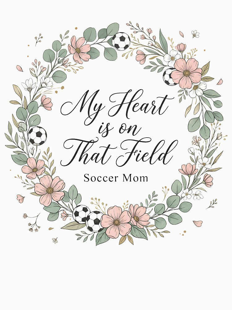 My Heart Is on That Field — Floral Soccer Mom by BumbleBloom7