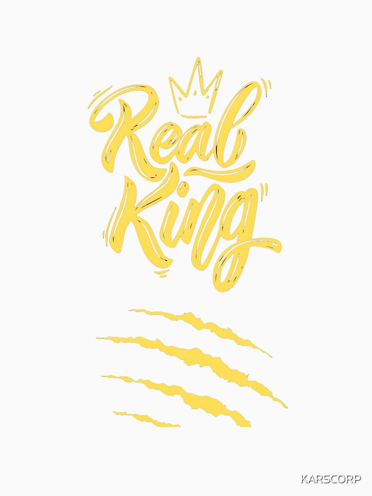 Real King Printed Graphic T-Shirt by KARSCORP