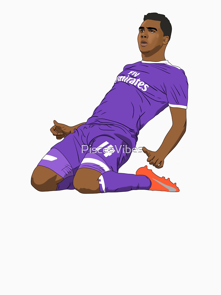 Carlos Henrique Casemiro Knee Slide Goal Celebration Madrid by PiscesVibes