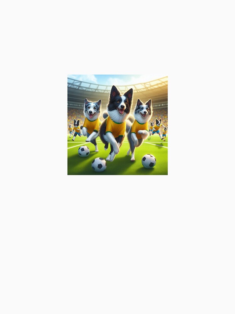 Border Collies love football too! Soccer and Dog Lovers - Leeds United - Any dog, any colour by Humour House Designs