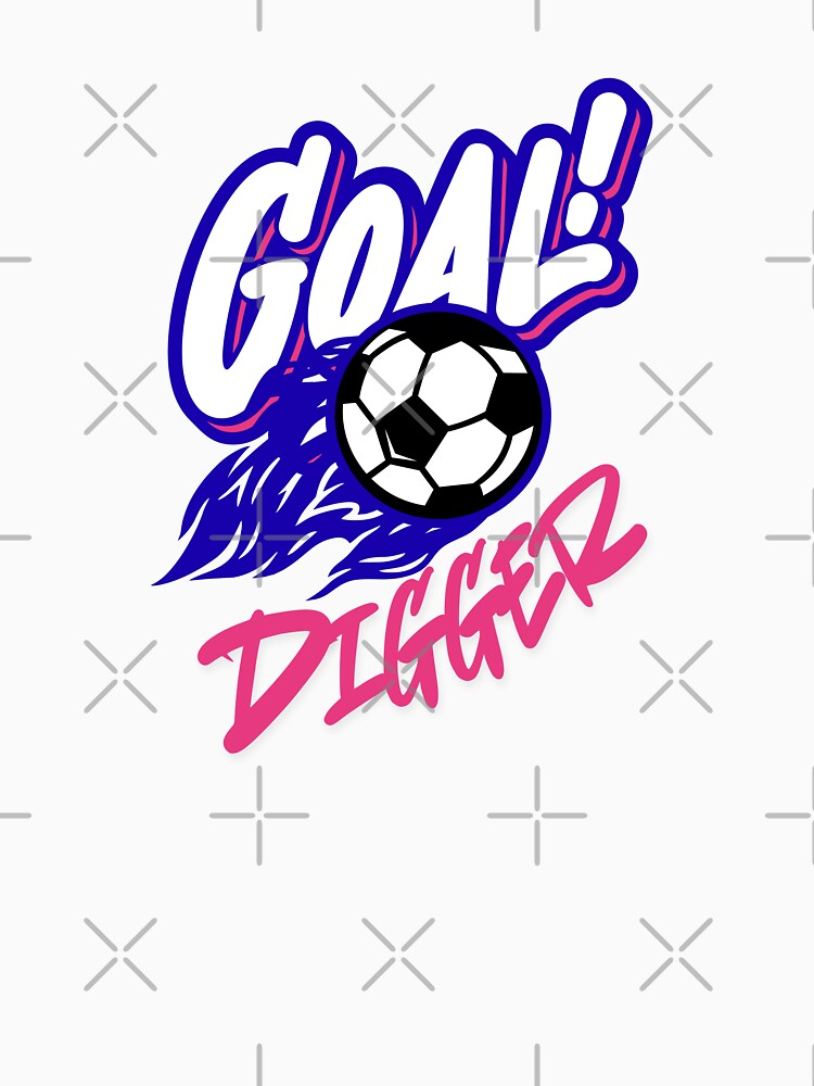 Goal Digger Funny Soccer Pun Motivational Sports Design by shopfindingbeni