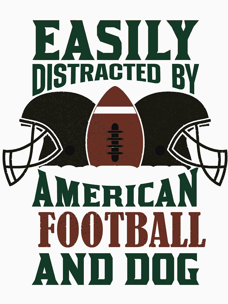 Easily distracted by american football and dog by Oulboujers