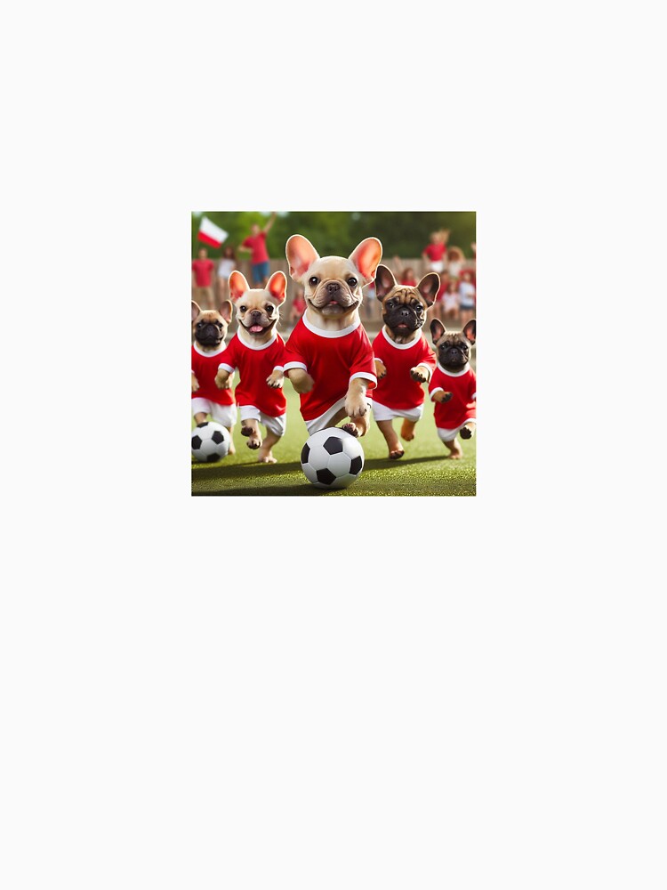 French Bulldogs love football too! Soccer and Dog Lovers - Liverpool, Manchester United, Arsenal, Nottingham Forest - Any dog, any colour by Humour House Designs